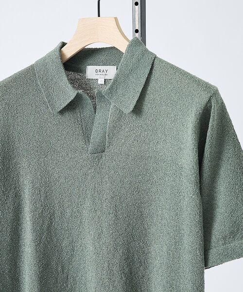 ABAHOUSE / アバハウス ポロシャツ | ブークレー スキッパーポロ【予約】 | 詳細4