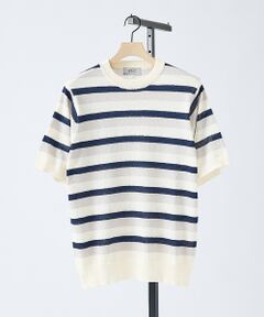 ABAHOUSE / アバハウス ニット・セーター | ブークレー マルチボーダー ニットTシャツ【予約】