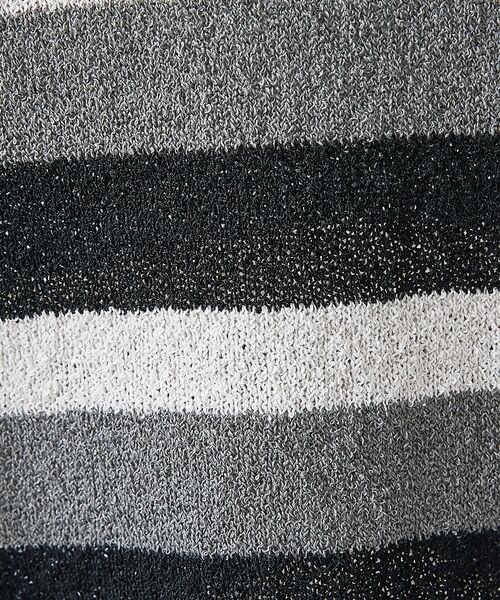 ABAHOUSE / アバハウス ニット・セーター | ブークレー マルチボーダー ニットTシャツ【予約】 | 詳細10