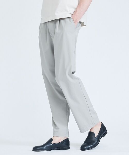 ABAHOUSE / アバハウス パンツ | 【ストレッチ/洗える】1タック イージー ワイドテーパードパンツ【予約】 | 詳細2