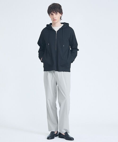 ABAHOUSE / アバハウス パンツ | 【ストレッチ/洗える】1タック イージー ワイドテーパードパンツ【予約】 | 詳細3