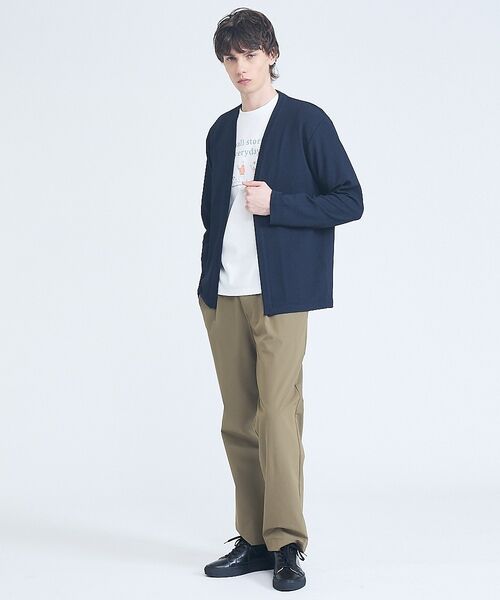 ABAHOUSE / アバハウス パンツ | 【ストレッチ/洗える】1タック イージー ワイドテーパードパンツ【予約】 | 詳細8