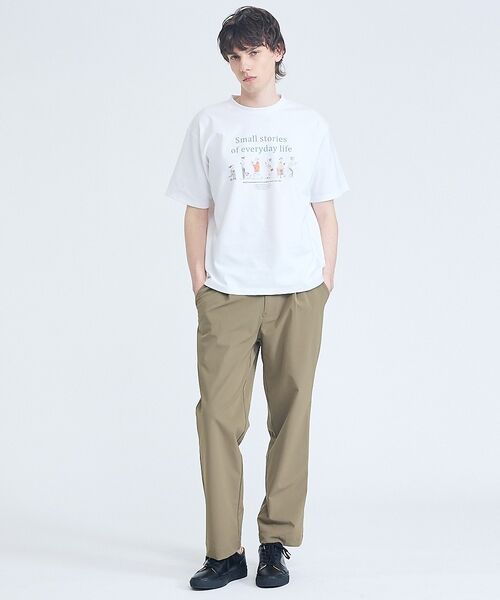 ABAHOUSE / アバハウス パンツ | 【ストレッチ/洗える】1タック イージー ワイドテーパードパンツ【予約】 | 詳細9