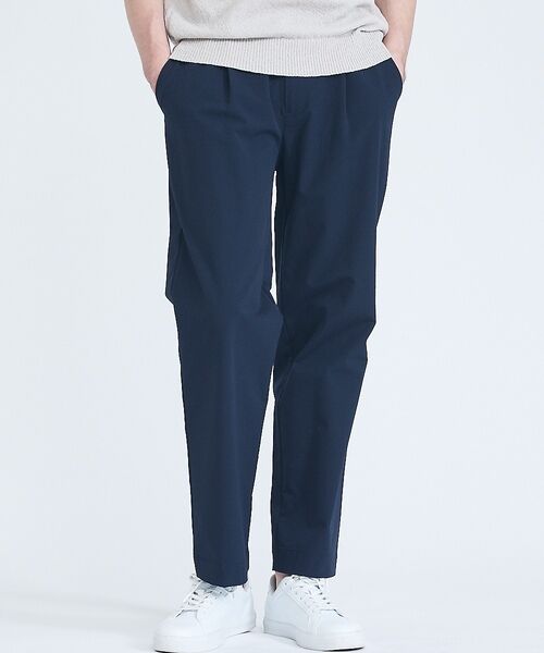 ABAHOUSE / アバハウス パンツ | 【ストレッチ/洗える】1タック イージー ワイドテーパードパンツ【予約】 | 詳細12