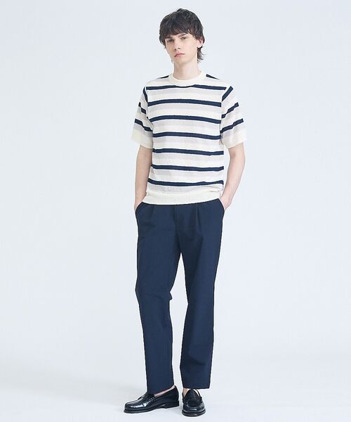 ABAHOUSE / アバハウス パンツ | 【ストレッチ/洗える】1タック イージー ワイドテーパードパンツ【予約】 | 詳細13