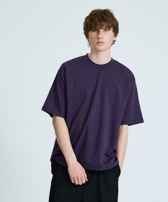 ABAHOUSE / アバハウス Tシャツ | コットンポンチ マイクロボーダー Tシャツ / オーバーサイズ