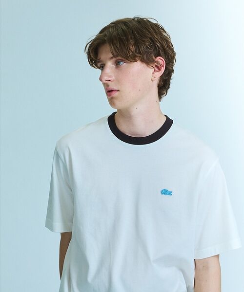 ABAHOUSE / アバハウス Tシャツ | 【LACOSTE / ラコステ】RIB TEE SHIRT / 配色ネックリブT | 詳細7