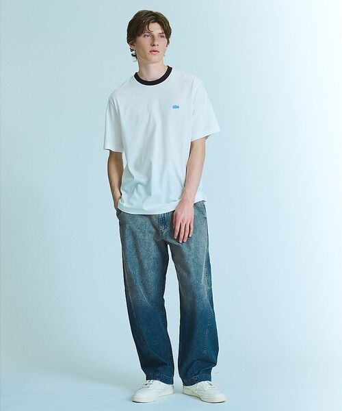 ABAHOUSE / アバハウス Tシャツ | 【LACOSTE / ラコステ】RIB TEE SHIRT / 配色ネックリブT | 詳細8