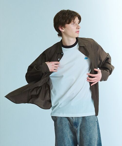ABAHOUSE / アバハウス Tシャツ | 【LACOSTE / ラコステ】RIB TEE SHIRT / 配色ネックリブT | 詳細9