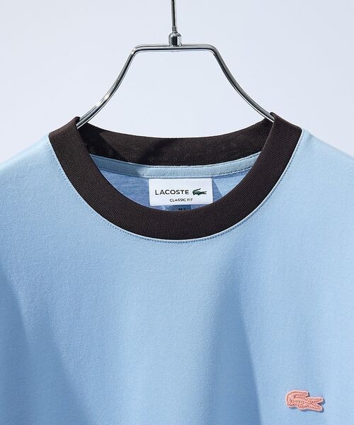 ABAHOUSE / アバハウス Tシャツ | 【LACOSTE / ラコステ】RIB TEE SHIRT / 配色ネックリブT | 詳細8