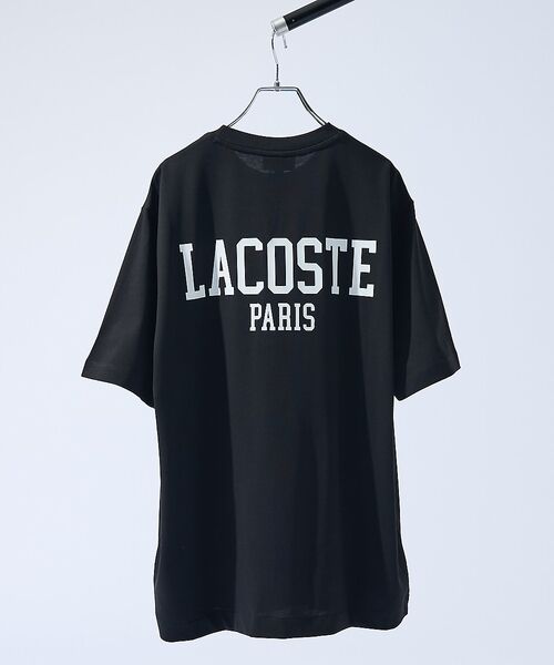 ABAHOUSE / アバハウス Tシャツ | 【LACOSTE / ラコステ】BACK PRINT BASIC TEE / バ（ブラック）