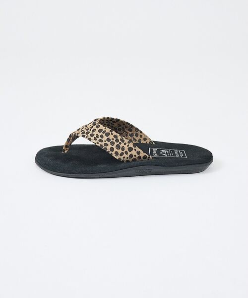 ABAHOUSE / アバハウス サンダル | 【ISLAND SLIPPER / アイランドスリッパ】LEOPARD SAND | 詳細1