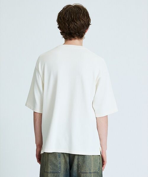 ABAHOUSE / アバハウス Tシャツ | 【接触冷感】 サマーニットTシャツ / オーバーサイズ | 詳細4