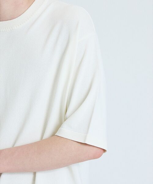 ABAHOUSE / アバハウス Tシャツ | 【接触冷感】 サマーニットTシャツ / オーバーサイズ | 詳細6