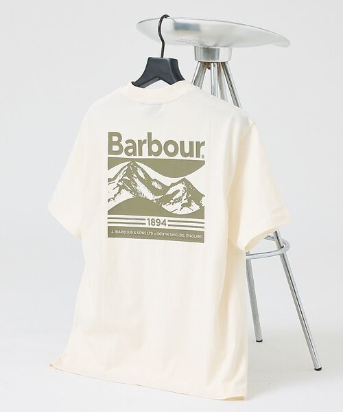 ABAHOUSE / アバハウス Tシャツ | 【Barbour / バブアー】 MTS1611 CAMBER T/ワンポイント（ホワイト）
