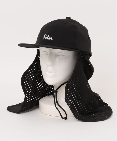 ABAHOUSE / アバハウス ハット | 【POLeR/ポーラー】OVER SUNGUARD FLOPPY CAP / オ（ブラック）