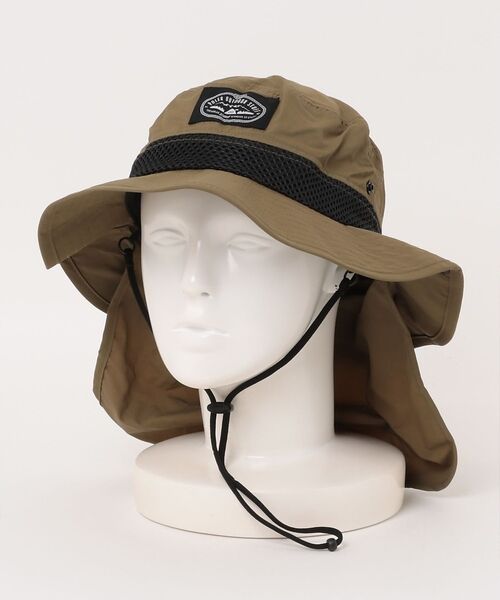 ABAHOUSE / アバハウス ハット | 【POLeR/ポーラー】2WAY DRAW+SUNGUARD BRIM HAT（カーキ）