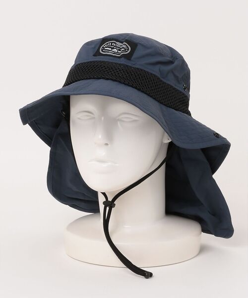 ABAHOUSE / アバハウス ハット | 【POLeR/ポーラー】2WAY DRAW+SUNGUARD BRIM HAT（ネイビー）