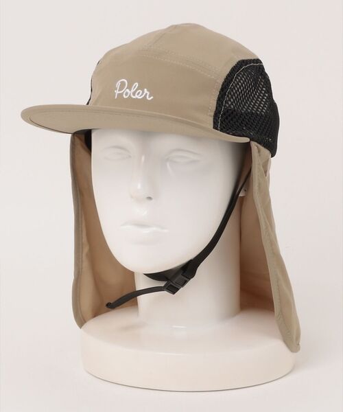 ABAHOUSE / アバハウス ハット | 【POLeR/ポーラー】SUNGUARD SURFCAP/サンガード付キャップ【（ベージュ）