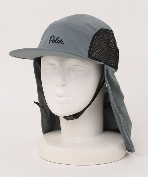 ABAHOUSE / アバハウス ハット | 【POLeR/ポーラー】SUNGUARD SURFCAP/サンガード付キャップ【（グレー）