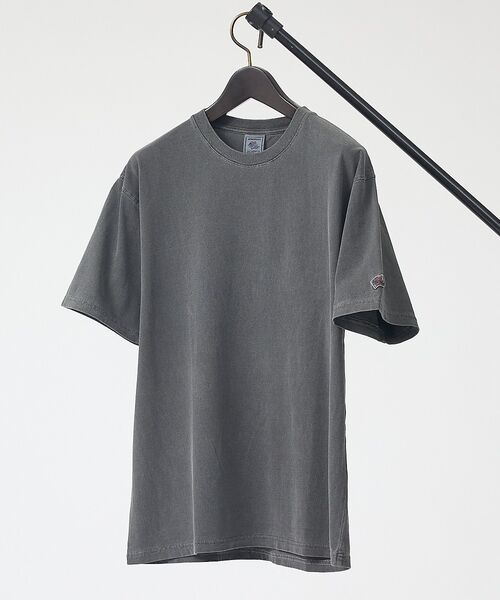 ABAHOUSE / アバハウス Tシャツ | 【JEMORGAN / ジェーイーモーガン】16/-天竺ピグメント半袖Tシャツ/（ブラック）
