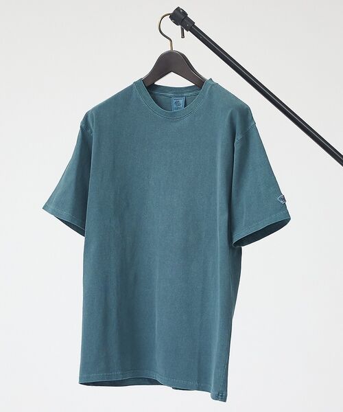 ABAHOUSE / アバハウス Tシャツ | 【JEMORGAN / ジェーイーモーガン】16/-天竺ピグメント半袖Tシャツ/（ブルー系その他1）