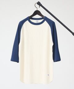 ABAHOUSE / アバハウス Tシャツ | 【JEMORGAN /ジェーイーモーガン 】ワッフルラグランスリーブ７分袖Tシャ