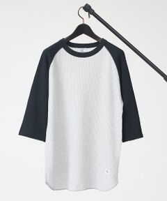 ABAHOUSE / アバハウス Tシャツ | 【JEMORGAN /ジェーイーモーガン 】ワッフルラグランスリーブ７分袖Tシャ