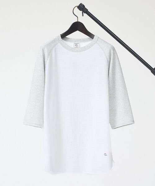 ABAHOUSE / アバハウス Tシャツ | 【JEMORGAN /ジェーイーモーガン 】ワッフルラグランスリーブ７分袖Tシャ（ホワイト系その他1）