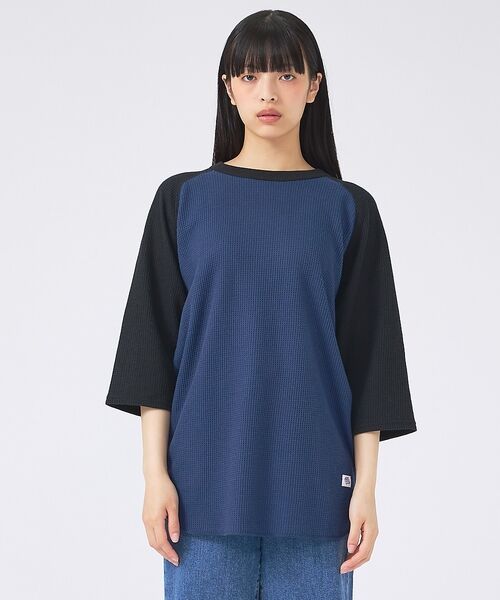 ABAHOUSE / アバハウス Tシャツ | 【JEMORGAN /ジェーイーモーガン 】ワッフルラグランスリーブ７分袖Tシャ | 詳細30