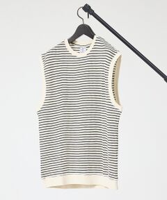 ABAHOUSE / アバハウス Tシャツ | 【JEMORGAN/ジェーイーモーガン】ワッフルボーダーベスト/ユニセックス/J