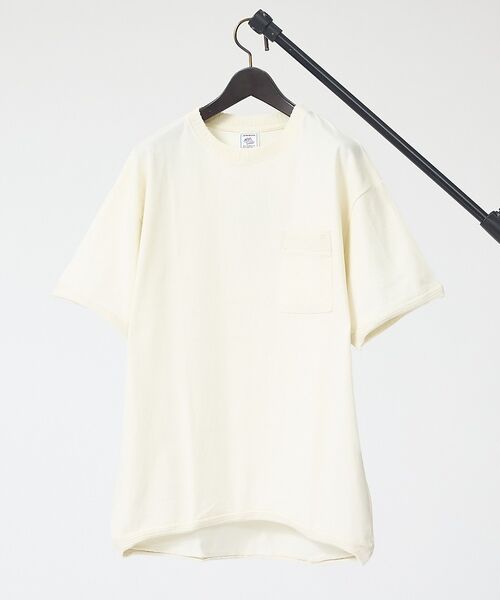 ABAHOUSE / アバハウス Tシャツ | 【JEMORGAN / ジェーイーモーガン】 天竺カットオフリブ半袖Ｔシャツ/ユ（オフホワイト）