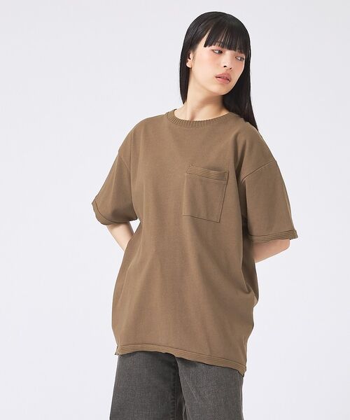 ABAHOUSE / アバハウス Tシャツ | 【JEMORGAN / ジェーイーモーガン】 天竺カットオフリブ半袖Ｔシャツ/ユ | 詳細18