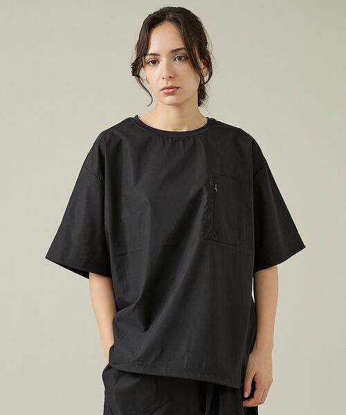 ABAHOUSE / アバハウス Tシャツ | 【JEMORGAN / ジェーイーモーガン】Air Fiber T-Shirt(ブラック)