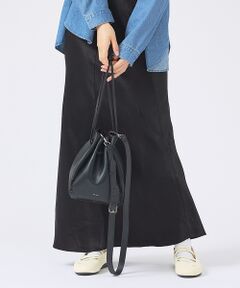 ABAHOUSE / アバハウス ショルダーバッグ | 【YArKA/ヤーカ】real leather knit embroidery