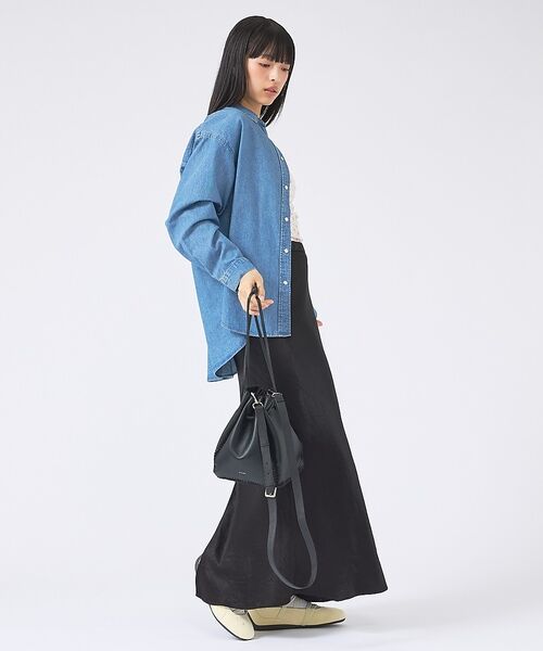 ABAHOUSE / アバハウス ショルダーバッグ | 【YArKA/ヤーカ】real leather knit embroidery | 詳細2