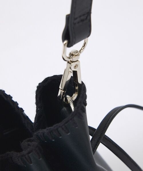 ABAHOUSE / アバハウス ショルダーバッグ | 【YArKA/ヤーカ】real leather knit embroidery | 詳細8