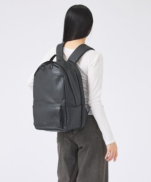 ABAHOUSE / アバハウス リュック・バックパック | 【YArKA/ヤーカ】real leather flap pocket roun（ブラック）