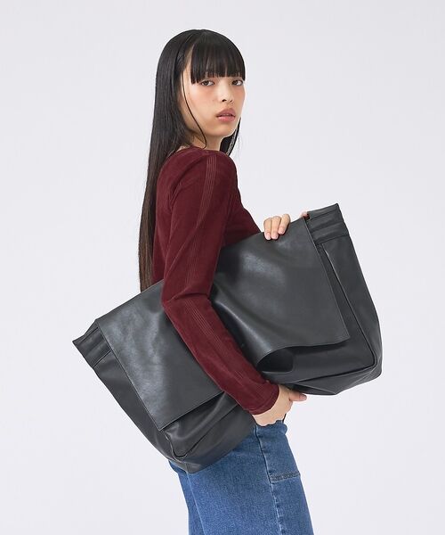 ABAHOUSE / アバハウス ショルダーバッグ | 【YArKA /ヤーカ】real lether Huge messenger b | 詳細7