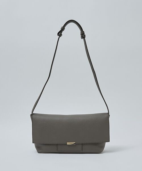 ABAHOUSE / アバハウス ショルダーバッグ | 【UNISEX】NATURAL SHRINK LEATHER - SHOULDE（グレージュ）