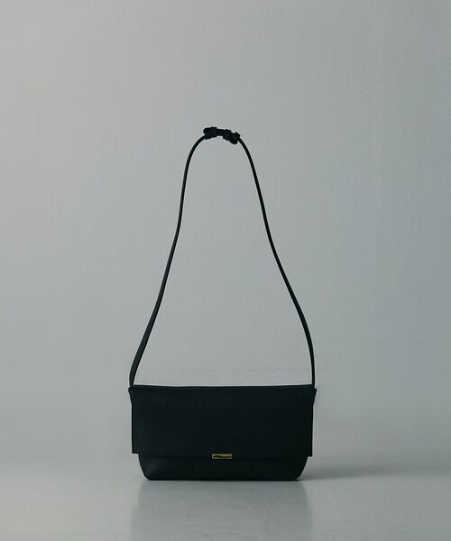 ABAHOUSE / アバハウス ショルダーバッグ | 【UNISEX】NATURAL SHRINK LEATHER - SHOULDE（ブラック）