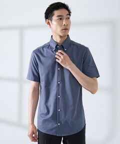 ABAHOUSE / アバハウス シャツ・ブラウス | 【WEB限定】シルキー マイクロカノコ ボタンダウン 半袖シャツ
