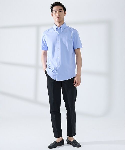 ABAHOUSE / アバハウス シャツ・ブラウス | 【WEB限定】シルキー マイクロカノコ ボタンダウン 半袖シャツ | 詳細11