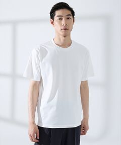 ABAHOUSE / アバハウス Tシャツ | 【SMART CLOSET】シルケット天竺 クルーネック 半袖Tシャツ / 接触