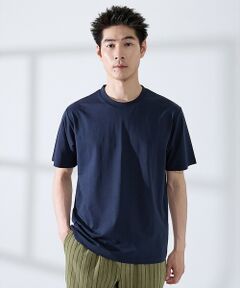 ABAHOUSE / アバハウス Tシャツ | 【SMART CLOSET】シルケット天竺 クルーネック 半袖Tシャツ / 接触