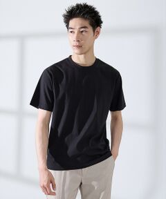 ABAHOUSE / アバハウス Tシャツ | 【SMART CLOSET】シルケット天竺 クルーネック 半袖Tシャツ / 接触