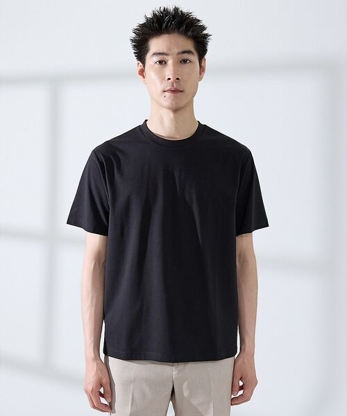 ABAHOUSE / アバハウス Tシャツ | 【SMART CLOSET】シルケット天竺 クルーネック 半袖Tシャツ / 接触 | 詳細16