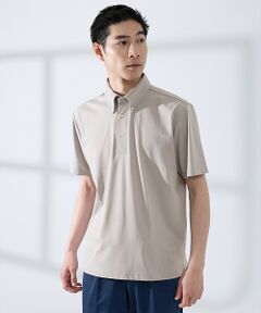ABAHOUSE / アバハウス ポロシャツ | 【SMART CLOSET】シルケット天竺 ボタンダウン半袖ポロシャツ / 接触