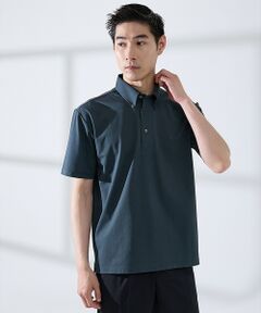 ABAHOUSE / アバハウス ポロシャツ | 【SMART CLOSET】シルケット天竺 ボタンダウン半袖ポロシャツ / 接触