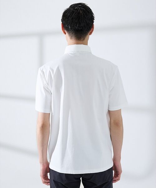 ABAHOUSE / アバハウス ポロシャツ | 【SMART CLOSET】シルケット天竺 ボタンダウン半袖ポロシャツ / 接触 | 詳細4